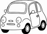Car Vector Illustration Black And White outline coloring Book Or  sketch template