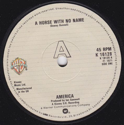 America - A Horse With No Name (1978, Vinyl) | Discogs