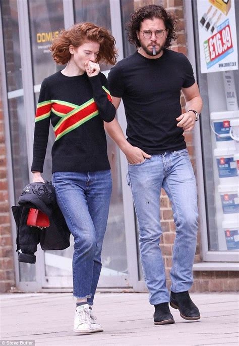 Kit Harington and wife Rose Leslie make a rare appearance in London ...