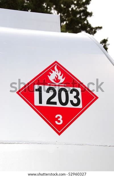 1203 Gasoline Placard On Local Delivery Stock Photo (Edit Now) 52960327