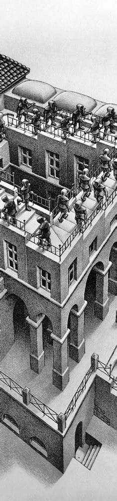 Ascending and Descending by M.C. Escher - Facts about the Painting