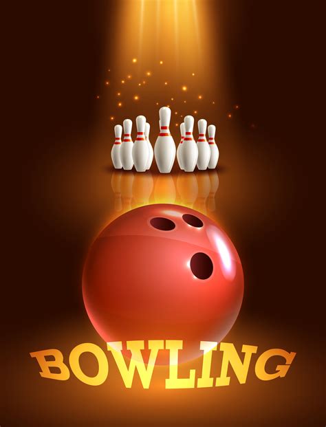 Bowling game poster 443176 Vector Art at Vecteezy