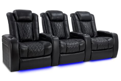 Valencia Tuscany XL Home Theater Seating | Premium Top Grain Italian Nappa 11000 Leather | Power ...