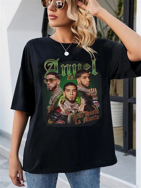 Anuel Aa Rap Unisex Shirt Anuel aa, real hasta la muerte, Anuel AA merch, Anuel AA crop top ...