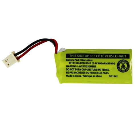 Replacement 400mAh Battery for AT&T Cordless Telephone Sets (BT183342 ...