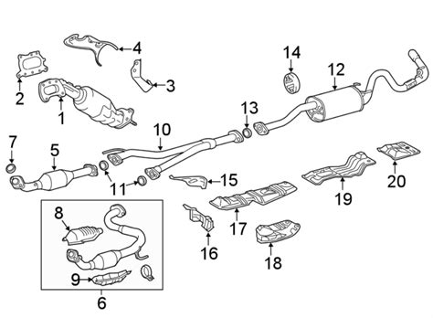 Diagram EXHAUST SYSTEM. EXHAUST COMPONENTS. MANIFOLD. for your Toyota ...