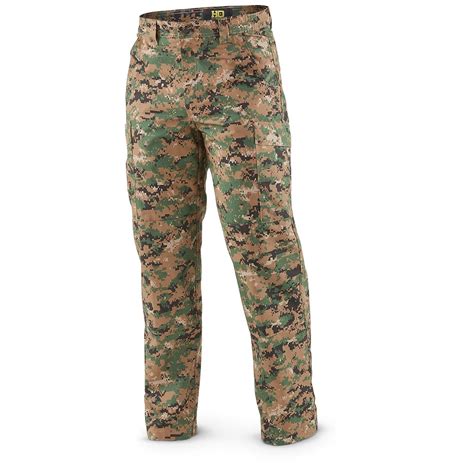 HQ ISSUE Men's Digital Camo Ripstop BDU Pants - 648183, Tactical ...