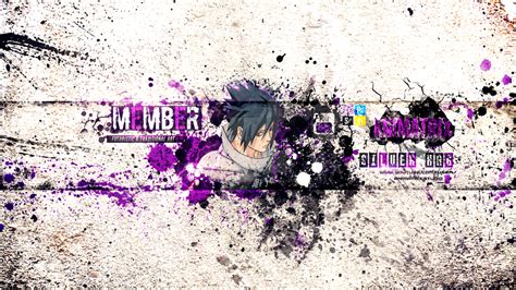 Youtube banner - Sasuke (AXS) by Sartivanille on DeviantArt