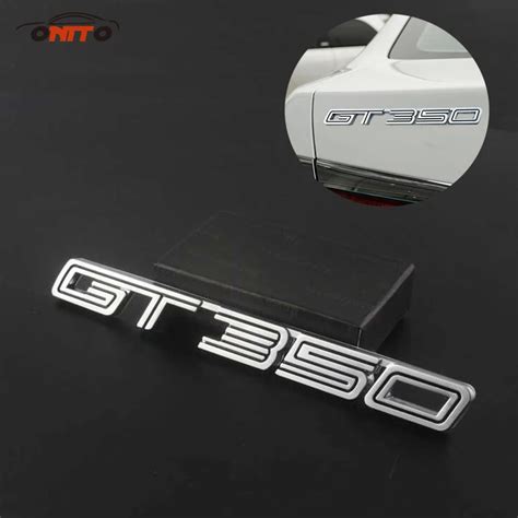 1Piece Metal GT 350 boot Metal 3D Emblem Badge Car Rear Trunk Sticker ...