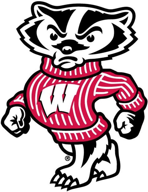 Wisconsin Badgers Mascot Logo - NCAA Division I (u-z) (NCAA u-z ...