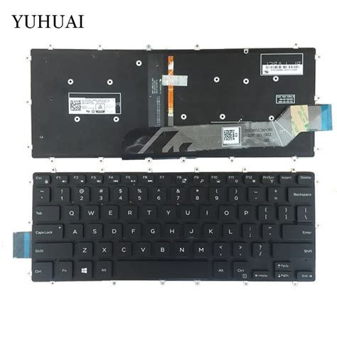 US Laptop Keyboard For DELL Inspiron 13 5368 5378 black keyboard with ...