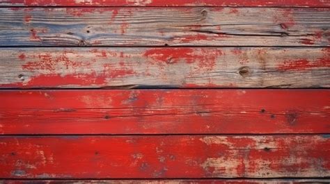 Rustic Fence Wall Plank Of House Weathered Wood With A Red Painted Background, Rustic Wood, Wood ...