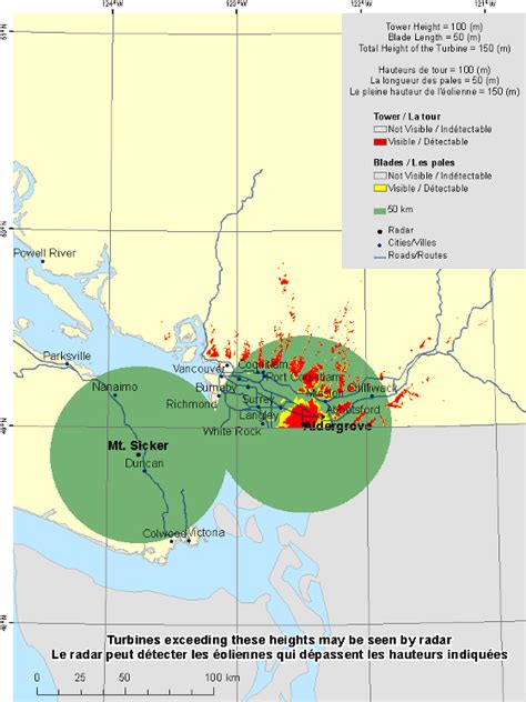 Aldergrove radar visibility map - Canada.ca