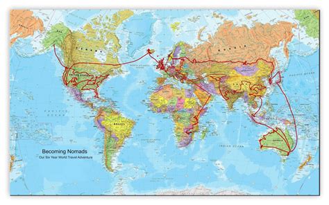 Becoming Nomads: Countries and Territories Visited