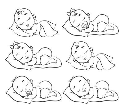 Sleeping Baby Drawing Images – Browse 69,134 Stock Photos, Vectors, and ...