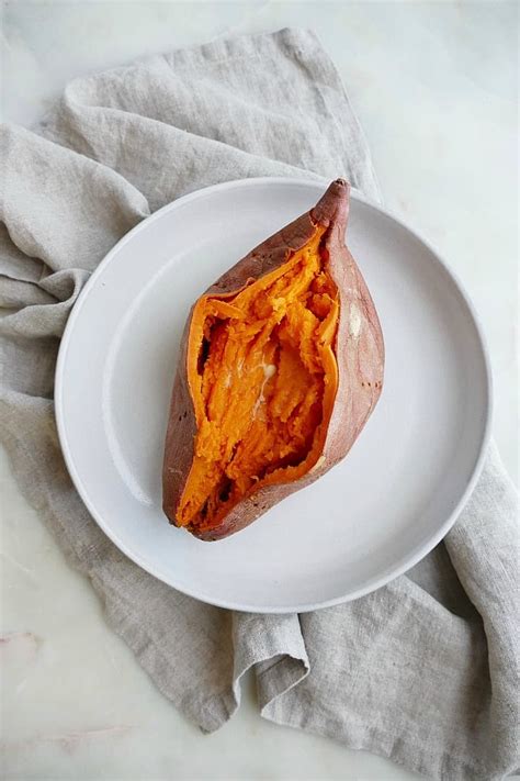 Easiest Microwave Sweet Potato Recipe - It's a Veg World After All®