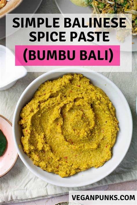 Easy Balinese Spice Paste [Bumbu Bali] - Vegan Punks