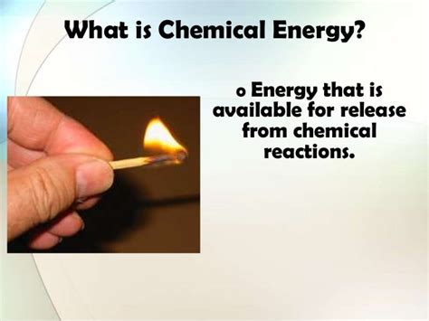 Chemical energy