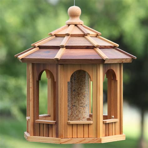 8 Sided Octagonal Hopper Bird Feeder | Wooden bird feeders, Gazebo bird ...