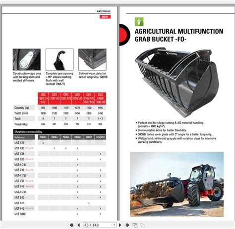 Manitou Forklift Attachment Catalogue_700555 | Auto Repair Manual Forum ...