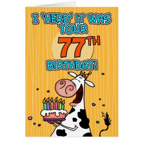 77th Birthday Cards, 77th Birthday Card Templates, Postage, Invitations, Photocards & More | Zazzle