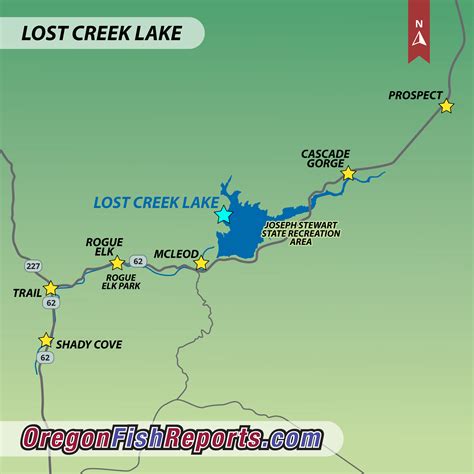 Lost Creek Lake - Fish Reports & Map