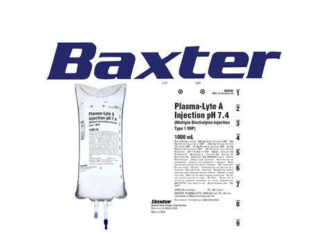 Plasma-Lyte A pH 7.4 Replacement Preparation Sodium Chloride IV Solution Flexible Bag 1,000 mL ...