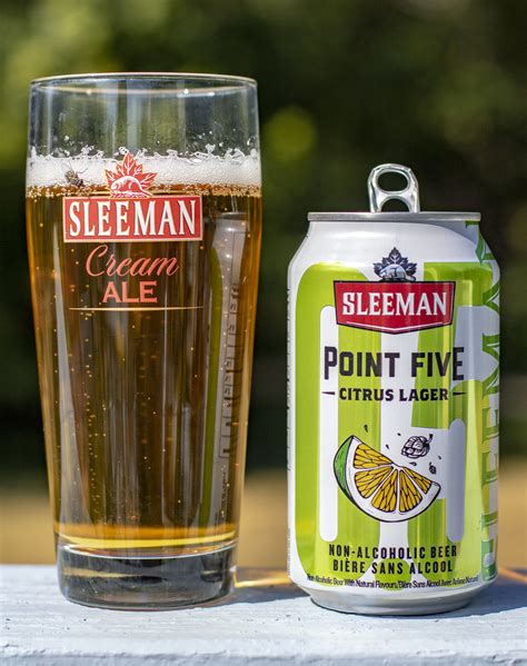 Review: Sleeman Point Five Citrus Lager (non-alcoholic beer) - BeerCrank.ca