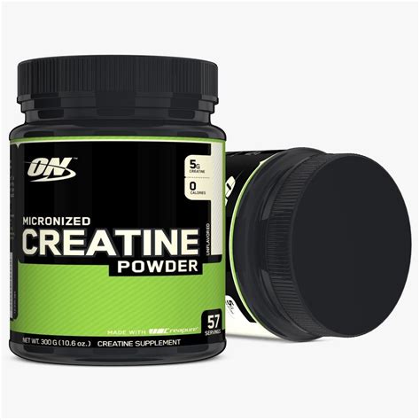 Creatine Powder Plastic Bottle 3D model | CGTrader