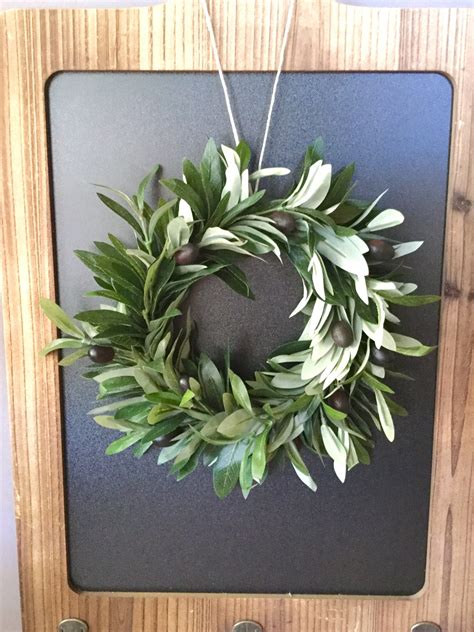 Olive Leaf Wreath Olive Branch Wreath O for Home O Wreath | Etsy