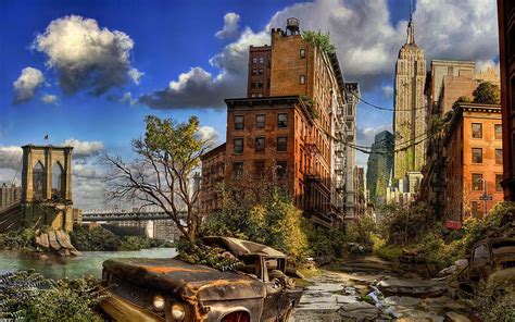 Wallpaper : new york, apocalypse, ruins, building 1920x1200 - wallup - 1092269 - HD Wallpapers ...