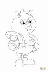 Bumble Shares A Jar Of Honey With You coloring Page  Free Printable sketch template