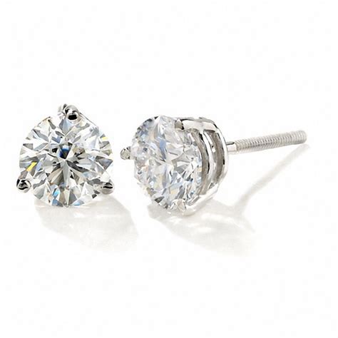 2 CT. T.W. Colourless Diamond Solitaire Earrings in 14K White Gold | Zales Outlet