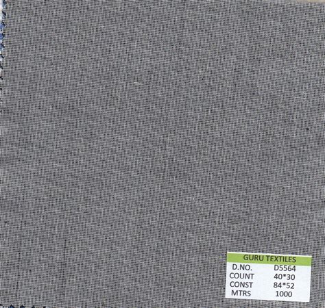 Grey 100% Cotton Fabric, GSM: 100-150, Rs 111 /meter Guru Textiles | ID ...