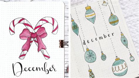 32 Beautiful December bullet journal covers - juelzjohn