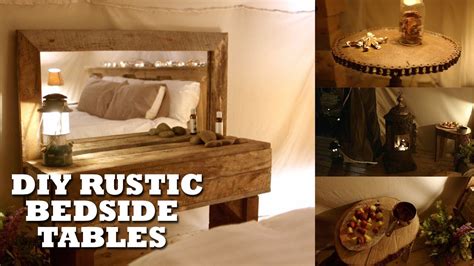 DIY Rustic Bedroom Tables - YouTube