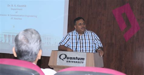 Prof. B. K. Kaushik, IIT Roorkee delivered a guest lecture on Micro to ...