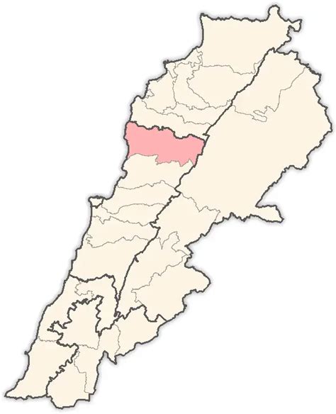 Lebanon Districts Jbeil - MapSof.net