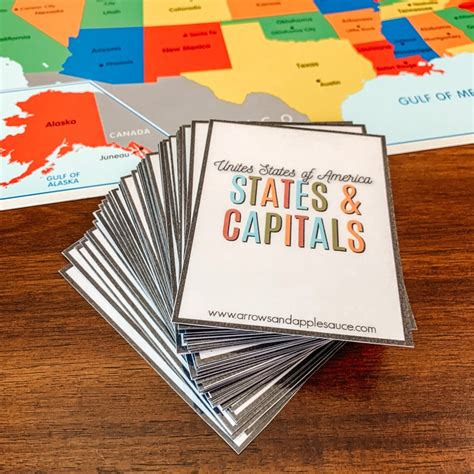 States And Capitals Flashcards Printables