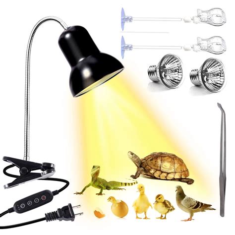 Buy Reptile Heat Lamp Light, UVA UVB Reptile Light, Reptile Turtle Heating Lamps for Turtles ...