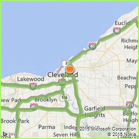 Cleveland State Map - Printable Map