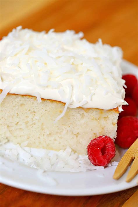 Easy Coconut Cream Cake Recipe - Yummy Healthy Easy