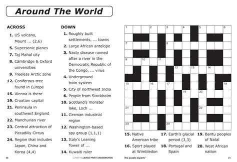 Large Print Crosswords Magazine - Lovatts Crossword Puzzles Games | Printable Sudoku Crossword ...