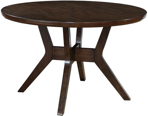 Abelone Walnut Round Dining Table from Furniture of America | Coleman Furniture