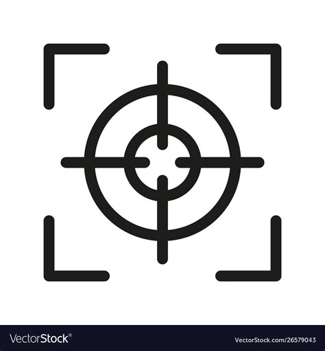 Focus icon Royalty Free Vector Image - VectorStock