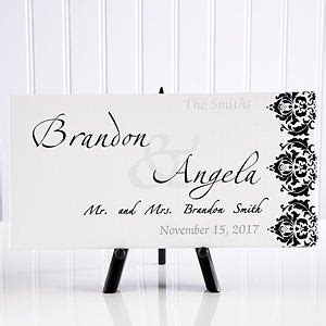 Personalized Wedding Canvas Art - Wedding Couple