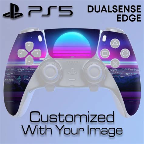 Custom DualSense Edge Controller Skin – Upper – FlamingToast