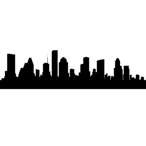 Houston Skyline Silhouette #houstoncityskylinesilhouette # ...