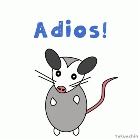 Adios Cute Mouse Animated Sticker GIF | GIFDB.com