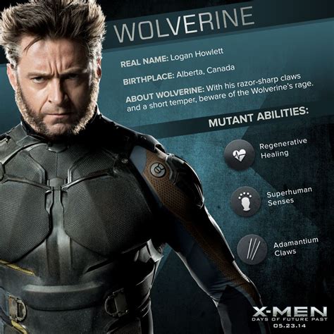 X-Men: Days of Future Past - Wolverine/Logan Howlett Dossier - X-Men: Days of Future Past Photo ...